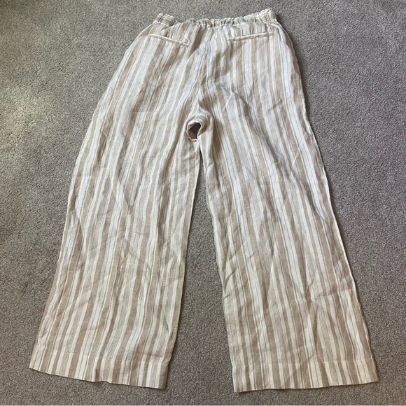 Faherty Monterey Linen Striped Pants Sz XL Sand 100% Linen - Picture 3 of 5